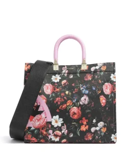 Online Pink Flowers Handbag hard synthetic Tote Bags|Handbags