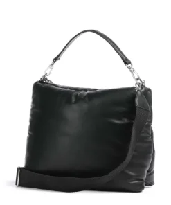 Abro Piuma_Lucido Puffer Hobo bag fine grain leather black Sale