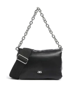 Abro Piuma_Lucido Puffer Shoulder bag soft cow leather black Clearance