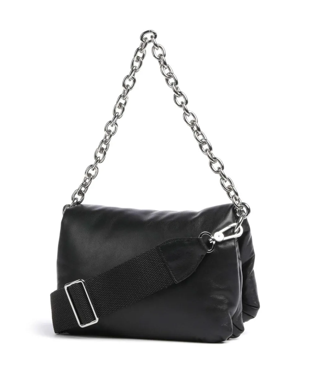 Abro Piuma_Lucido Puffer Shoulder bag soft cow leather black Clearance