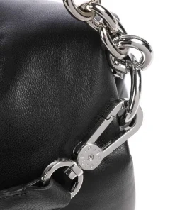 Abro Piuma_Lucido Puffer Shoulder bag soft cow leather black Clearance