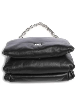 Abro Piuma_Lucido Puffer Shoulder bag soft cow leather black Clearance