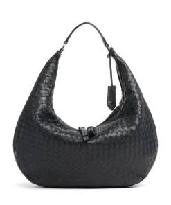 Abro Piuma Nana Hobo bag lamb leather navy Discount
