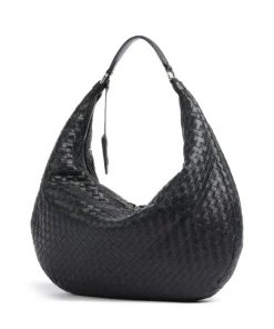 Abro Piuma Nana Hobo bag lamb leather navy Discount