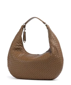 Abro Piuma Nana Hobo bag lamb leather brown