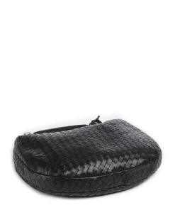 Abro Piuma Nana Small Hobo bag fine grain leather black Clearance