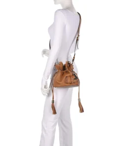Lancel Premier Flirt S Bucket bag grained cow leather camel Hot