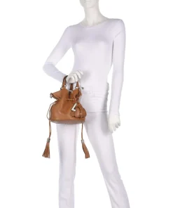 Lancel Premier Flirt S Bucket bag grained cow leather camel Hot