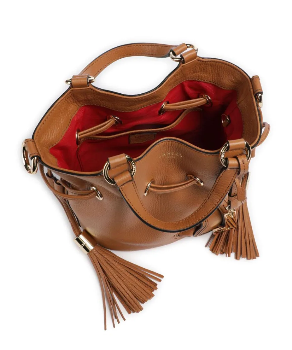 Lancel Premier Flirt S Bucket bag grained cow leather camel Hot