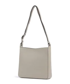 AIGNER Pura M Shoulder bag grained cow leather beige Sale