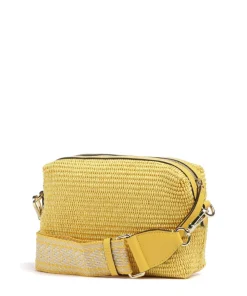 Abro Raffia Kaia Crossbody bag bast yellow Discount
