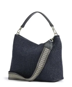 Abro Raffia Kaia Hobo bag bast navy Hot