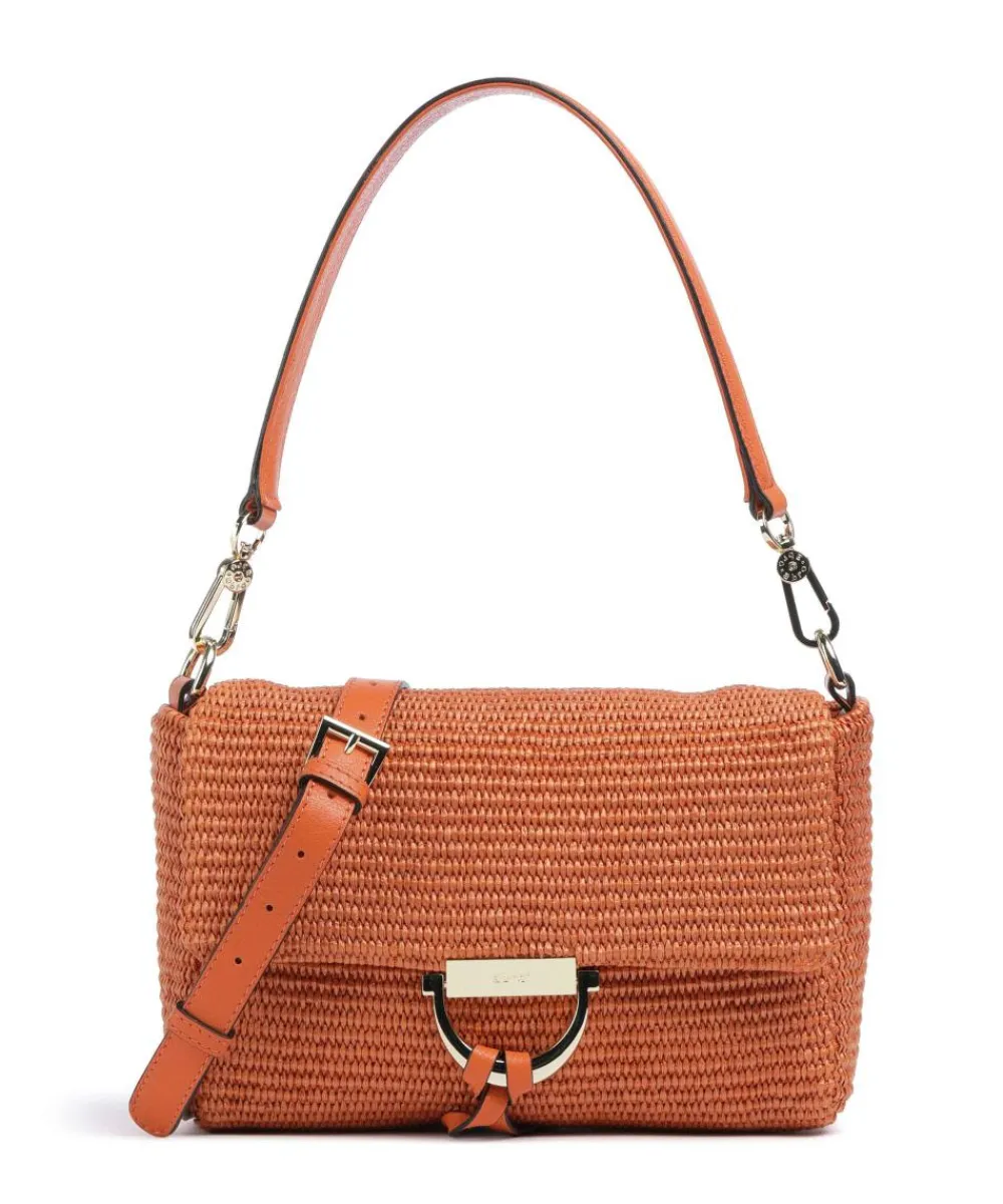 Abro Raffia Temi Shoulder bag bast orange Hot