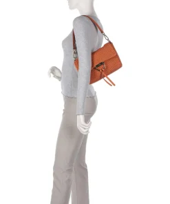 Abro Raffia Temi Shoulder bag bast orange Hot