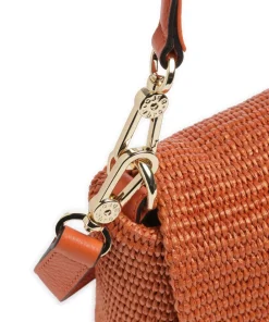 Abro Raffia Temi Shoulder bag bast orange Hot