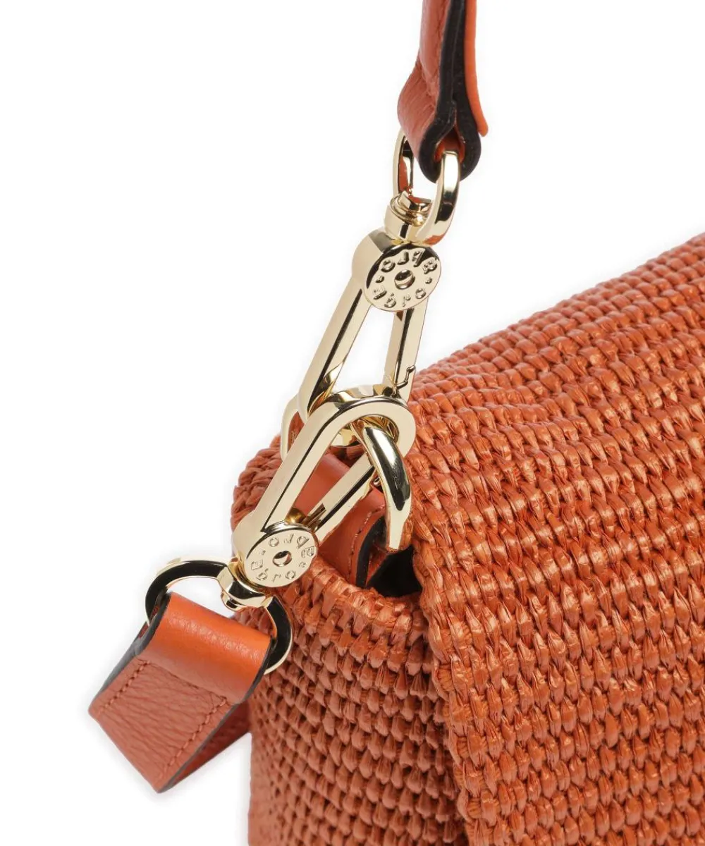 Abro Raffia Temi Shoulder bag bast orange Hot