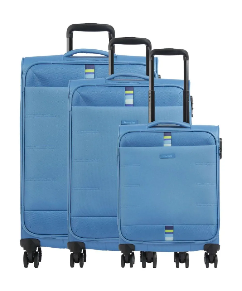 Travelite Rügen Suitcase set (4 wheels) 3-pc. blue Clearance