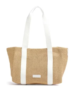Marc O Runja Tote bag polypropylene beige/white
