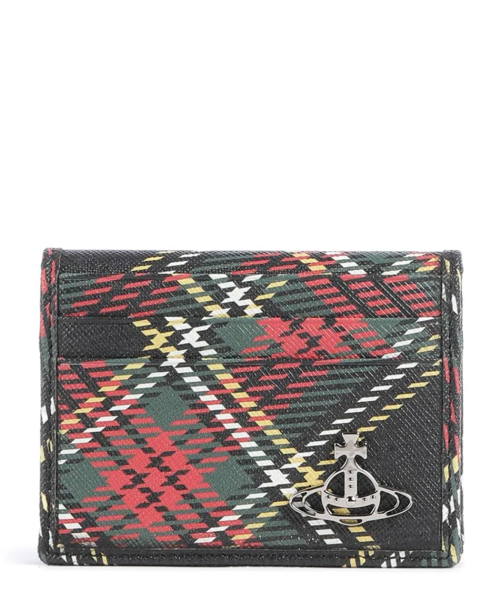 Vivienne Westwood Saffiano Printed Credit card holder imitation leather multicolour Clearance