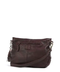 Taschendieb Wien Schubertgasse 4 Crossbody bag grained cow leather dark brown New
