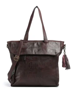 Taschendieb Wien Seelengasse 2 Tote bag grained cow leather mahogany Outlet