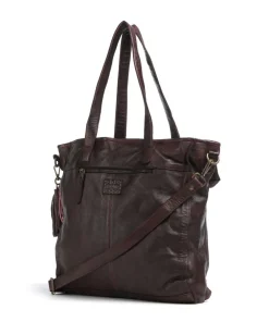 Taschendieb Wien Seelengasse 2 Tote bag grained cow leather mahogany Outlet