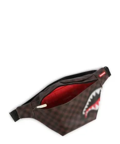 Sprayground Sharks in Paris Blur Fanny pack imitation leather brown/black Best