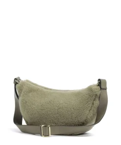 Abro Shearling By My Side Crossbody bag fur, grained cow leather green Best