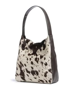 Sale Sheelby Hobo bag fur, fine grain cow leather Shoulder Bags|Hobo Bags