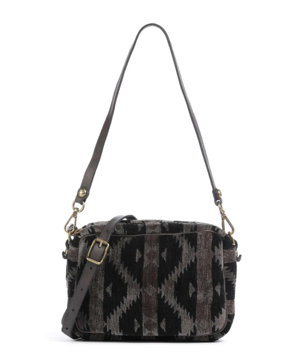 Campomaggi Shoulder bag fabric black/grey Online