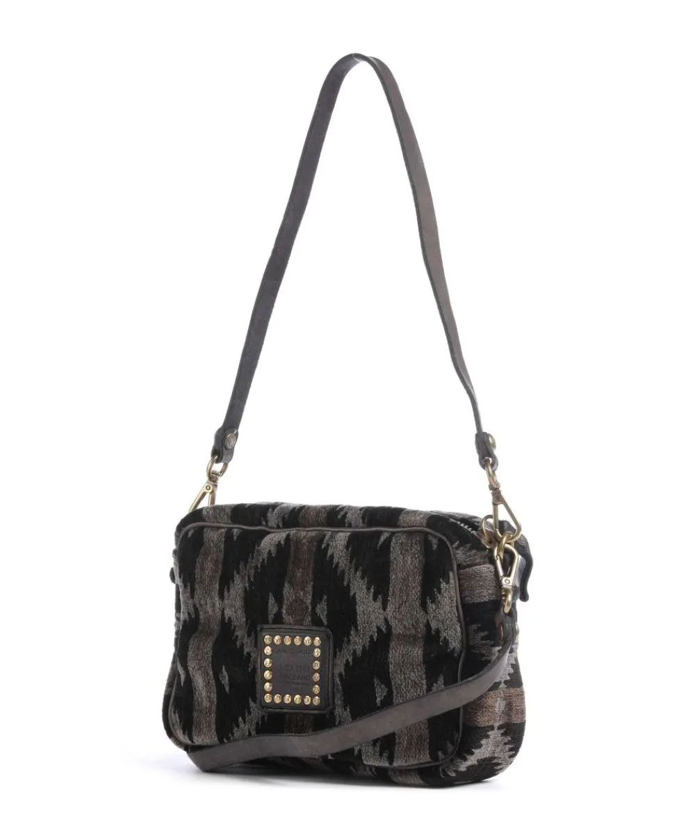 Campomaggi Shoulder bag fabric black/grey Online