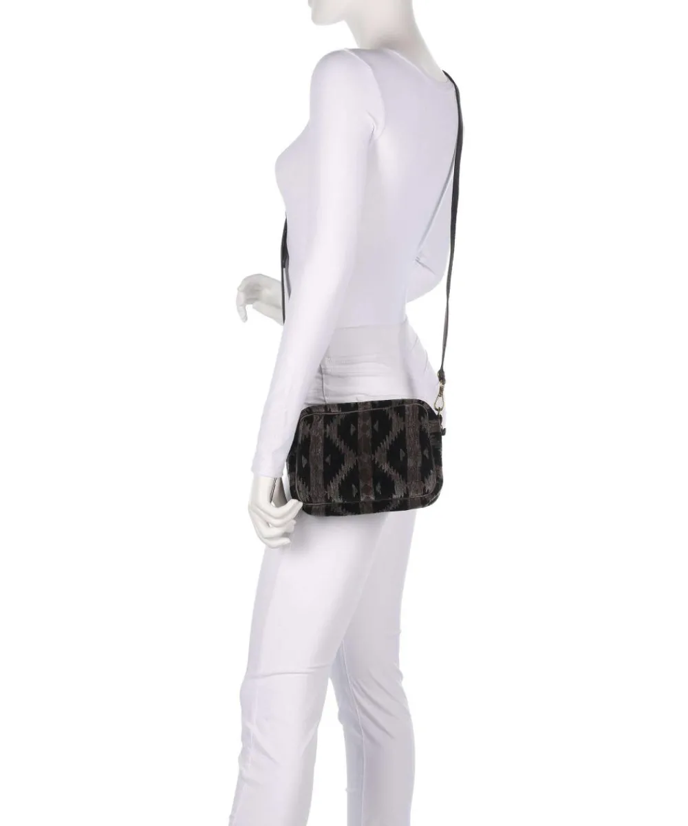 Campomaggi Shoulder bag fabric black/grey Online