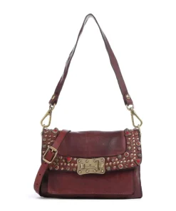 Campomaggi Shoulder bag fine grain cow leather bordeaux red Clearance