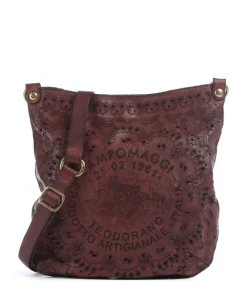 Campomaggi Shoulder bag fine grain cow leather wine Clearance