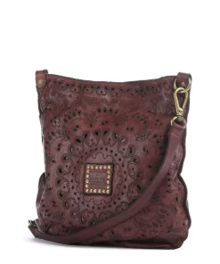 Campomaggi Shoulder bag fine grain cow leather wine Clearance