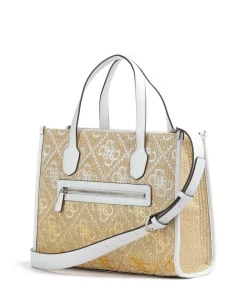 Guess Silvana Handbag synthetic fiber nature/white Best