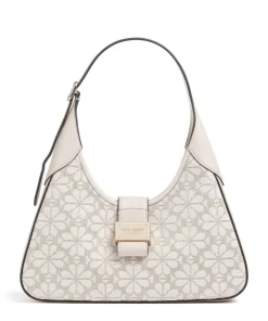 Spade Flower Jacquard Shoulder bag fabric, fine grain cow leather Shoulder Bags