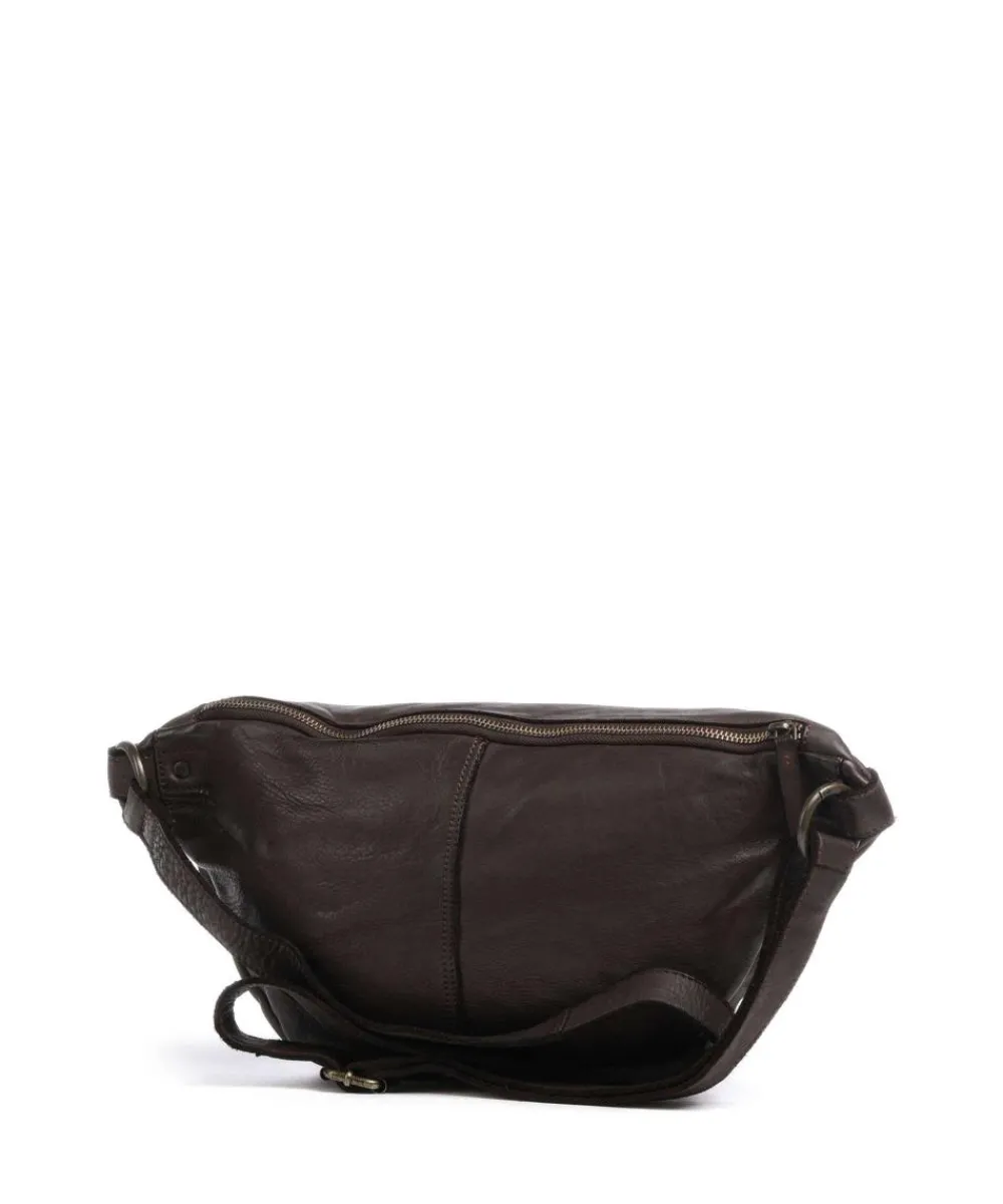 Harold Submarine Fanny pack fine grain cow leather dark brown