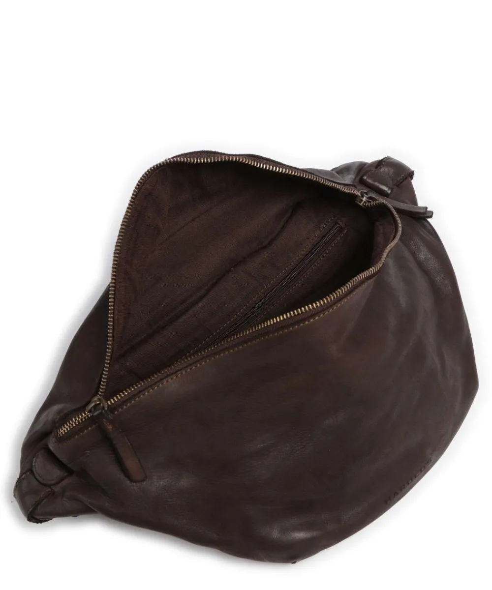 Harold Submarine Fanny pack fine grain cow leather dark brown