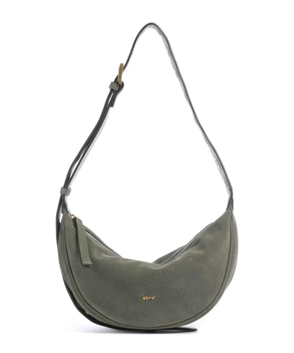 Abro Suede By My Side Small Shoulder bag brushed leather khaki