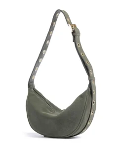 Abro Suede By My Side Small Shoulder bag brushed leather khaki