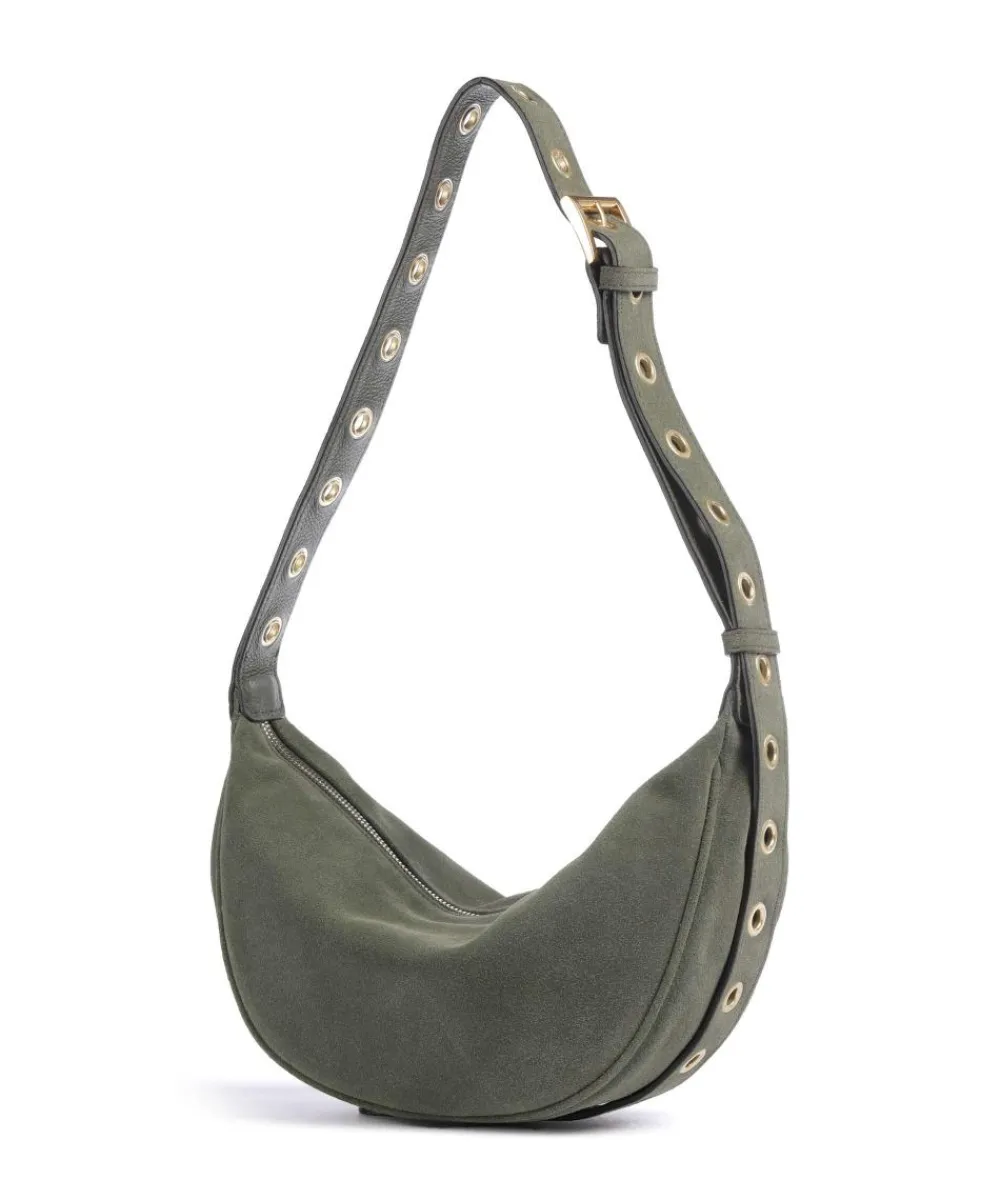 Abro Suede By My Side Small Shoulder bag brushed leather khaki