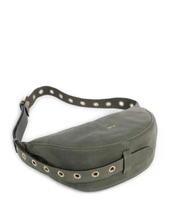 Abro Suede By My Side Small Shoulder bag brushed leather khaki