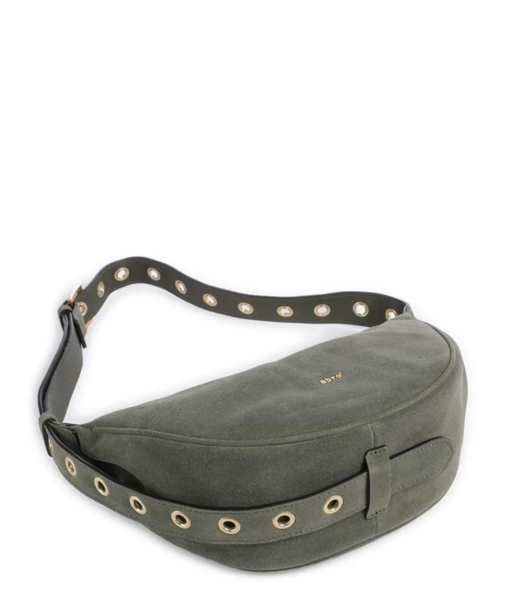 Abro Suede By My Side Small Shoulder bag brushed leather khaki
