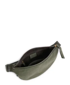 Abro Suede By My Side Small Shoulder bag brushed leather khaki