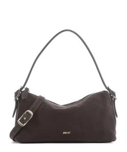 Abro Suede Carina Shoulder bag brushed leather dark brown Best