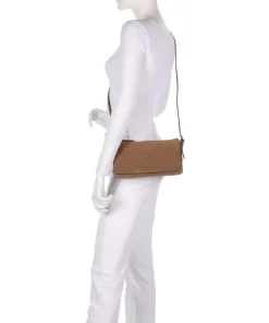 Abro Suede Carina Shoulder bag brushed leather camel Outlet