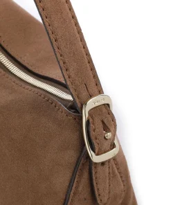 Abro Suede Carina Shoulder bag brushed leather camel Outlet