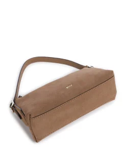 Abro Suede Carina Shoulder bag brushed leather camel Outlet