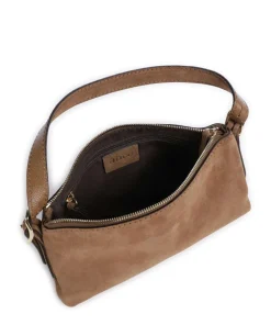 Abro Suede Carina Shoulder bag brushed leather camel Outlet